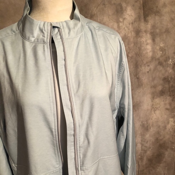 GREG NORMAN MENS LARGE JACKET LIGHT BLUE POCKETS - Picture 12 of 12